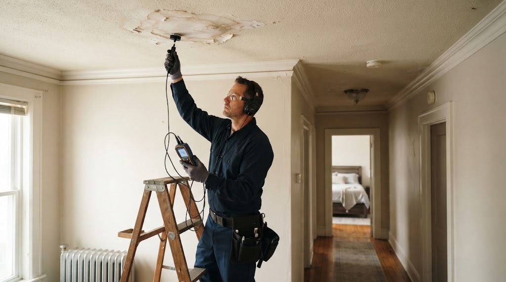 Basement leak detection in a Clifton NJ home